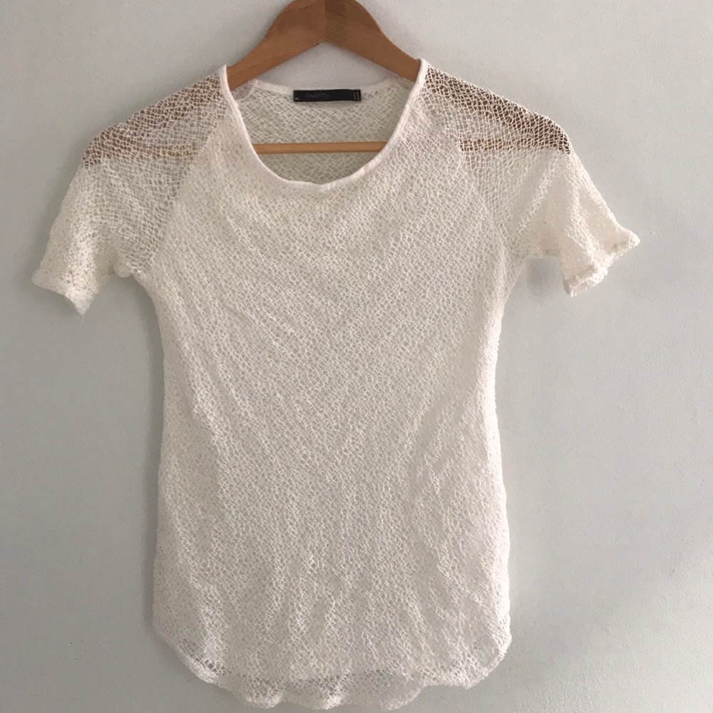 twenty sheer back top